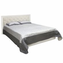 Кровать Амели без матраса, с мягким элементом и подъемным механизмом